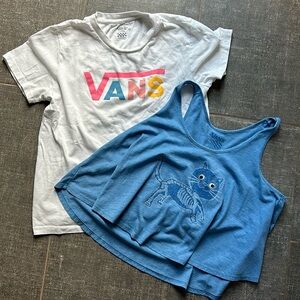 VANS Shirt Bundle Tank Top Tee Shirt Size Large
